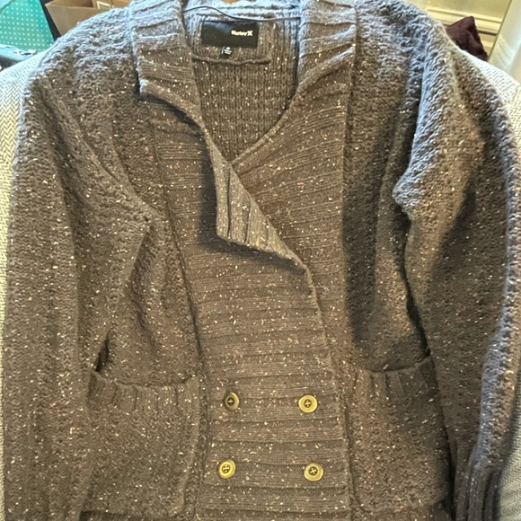 Hurley Gray/Blue Speckled Cozy Sweater - Picture 10 of 13